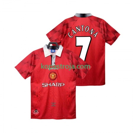 Billiga Fotbollströjor Manchester United CANTONA 7 Retro Hemma tröja 1996 1997 Kortärmad